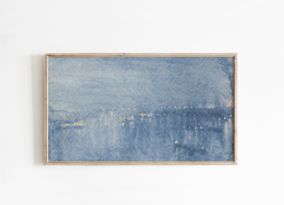 Abstract Seascape Coastal Art Print for TV Decor