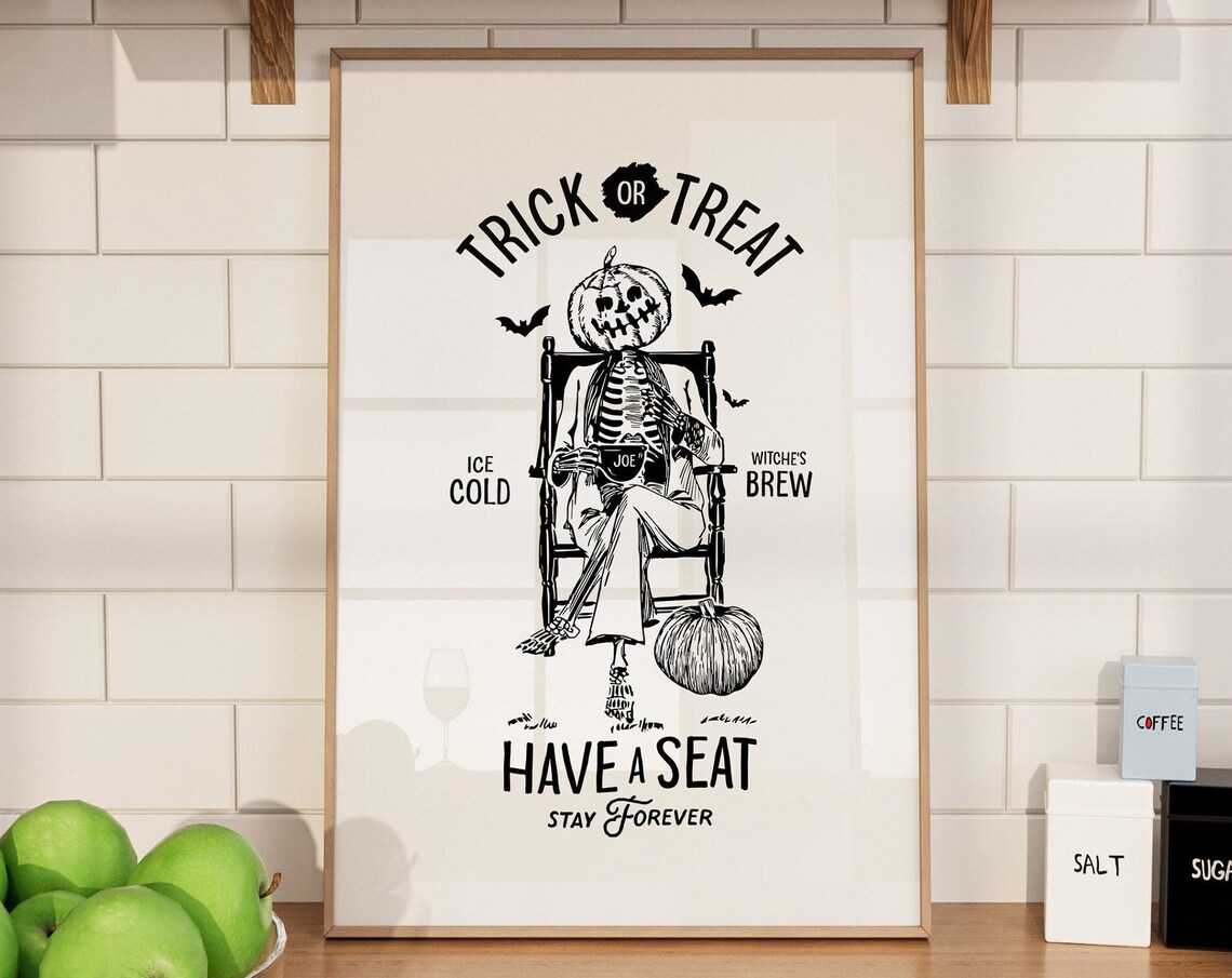 Witches Brew Coffee Halloween Kitchen Art Print - Image 2