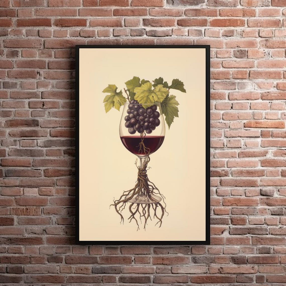 Roots Of Wine Vintage Vineyard Art Print - Image 6