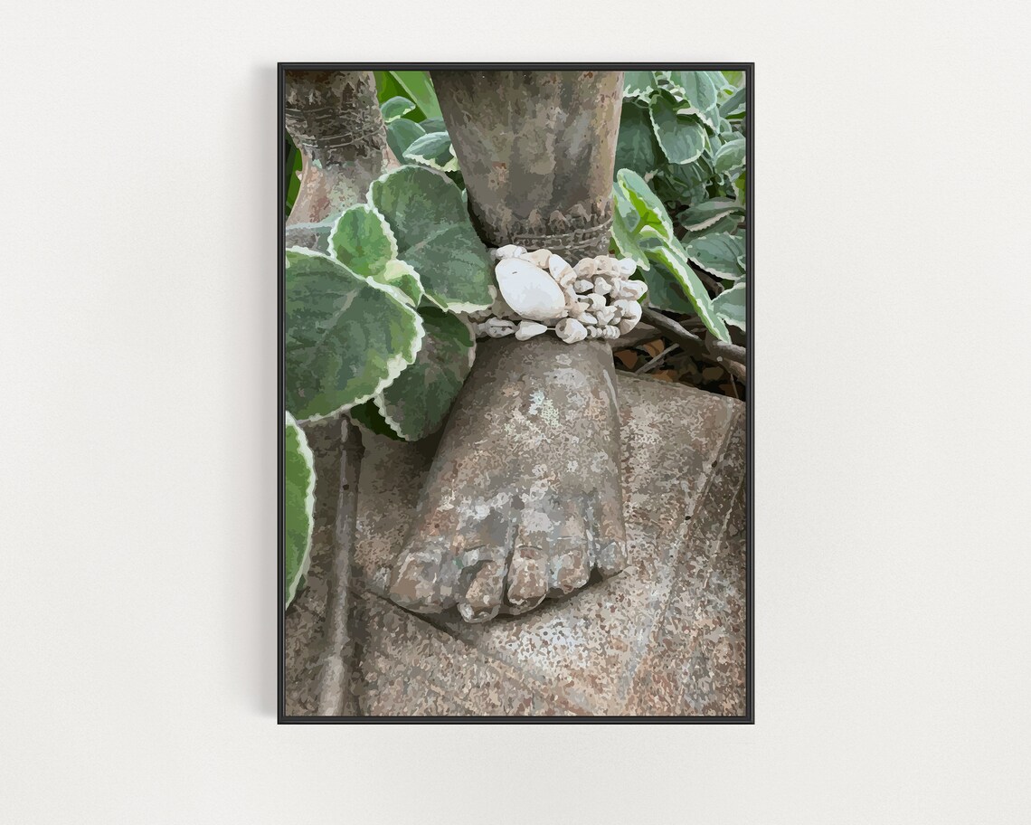 Buddha Seashell Hawaii Poster, Buddhist Gift
