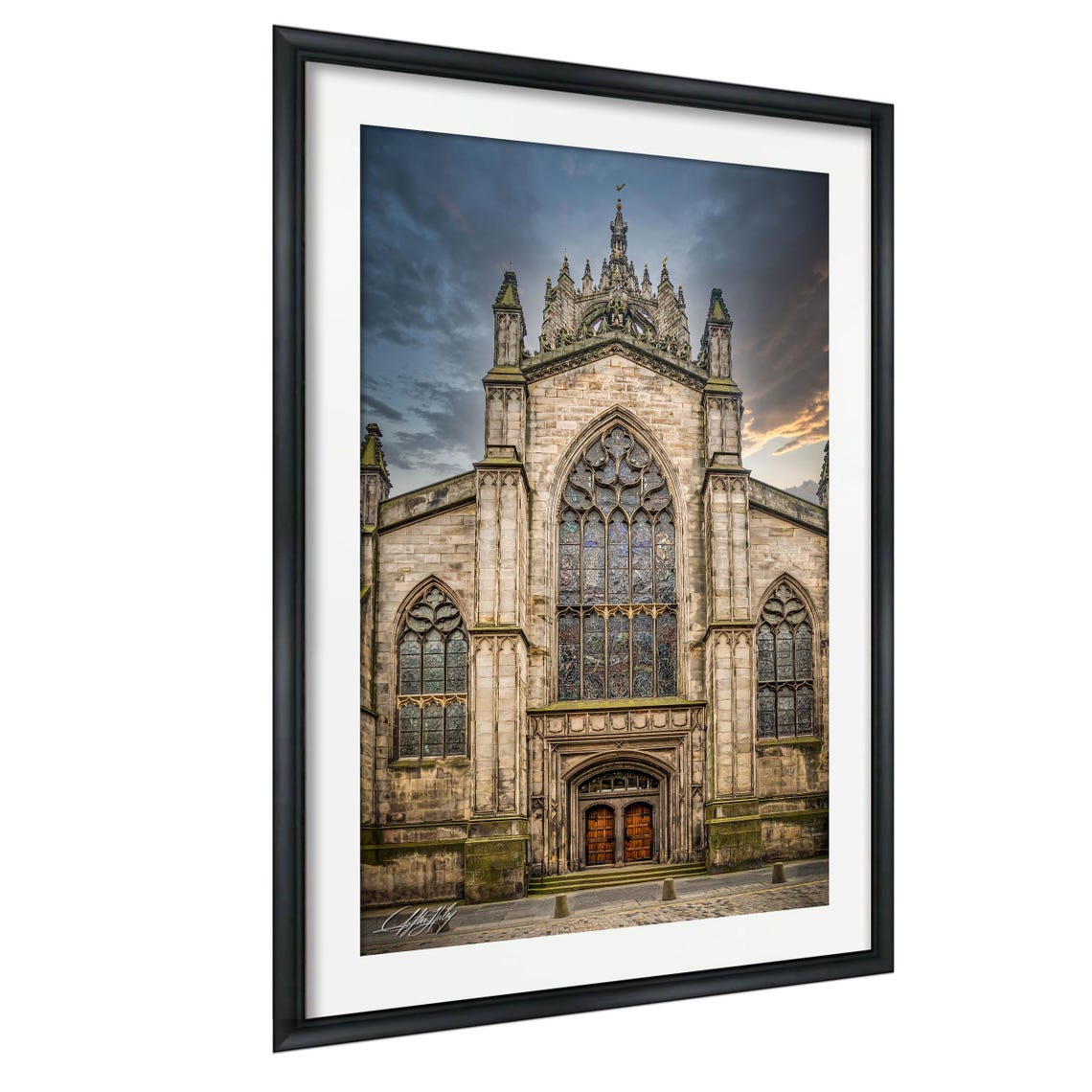 St Giles Cathedral Edinburgh Gothic Stone Facade Architecture Poster
