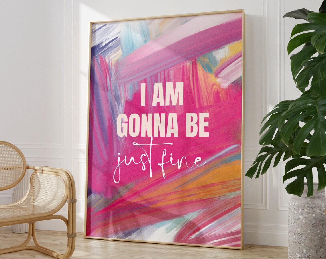 I Am Affirmation Art Print, Female Empowerment