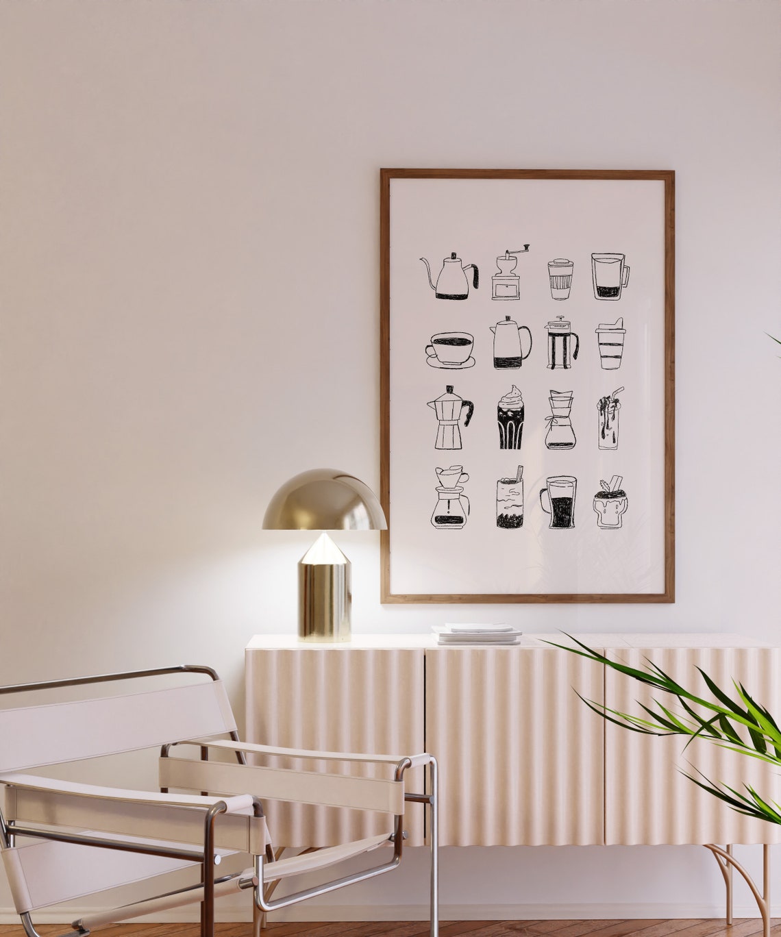Coffee Brewing Guide Chart Illustrated Cafe Kitchen Decor Poster - Image 3