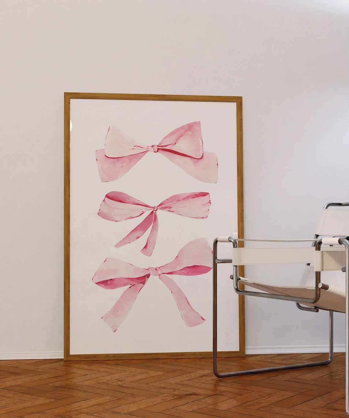 Bows Trendy Aesthetic Art Print for Dorm Decor