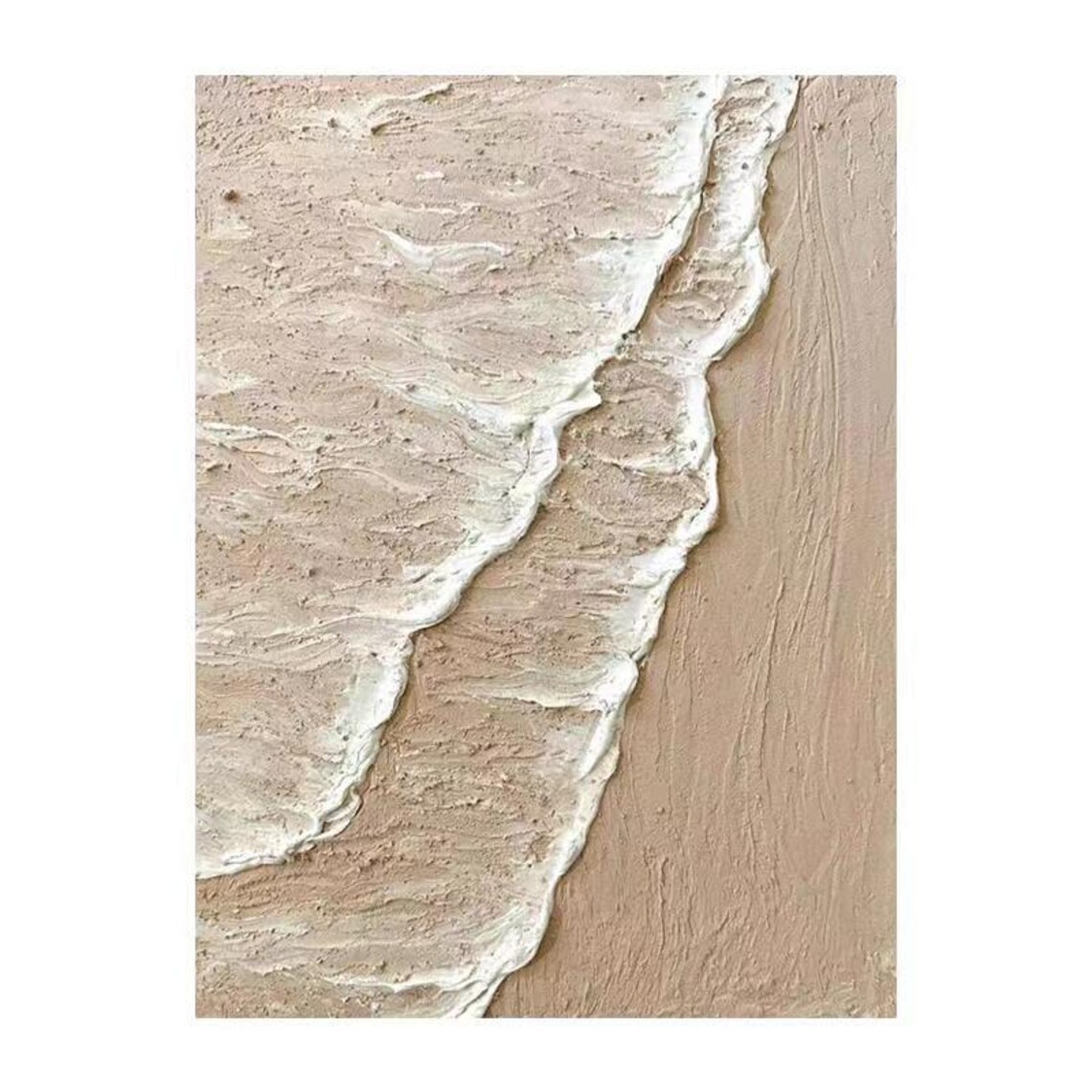 Sea Waves on Beach, Abstract Seascape Wall Art Print - Image 3