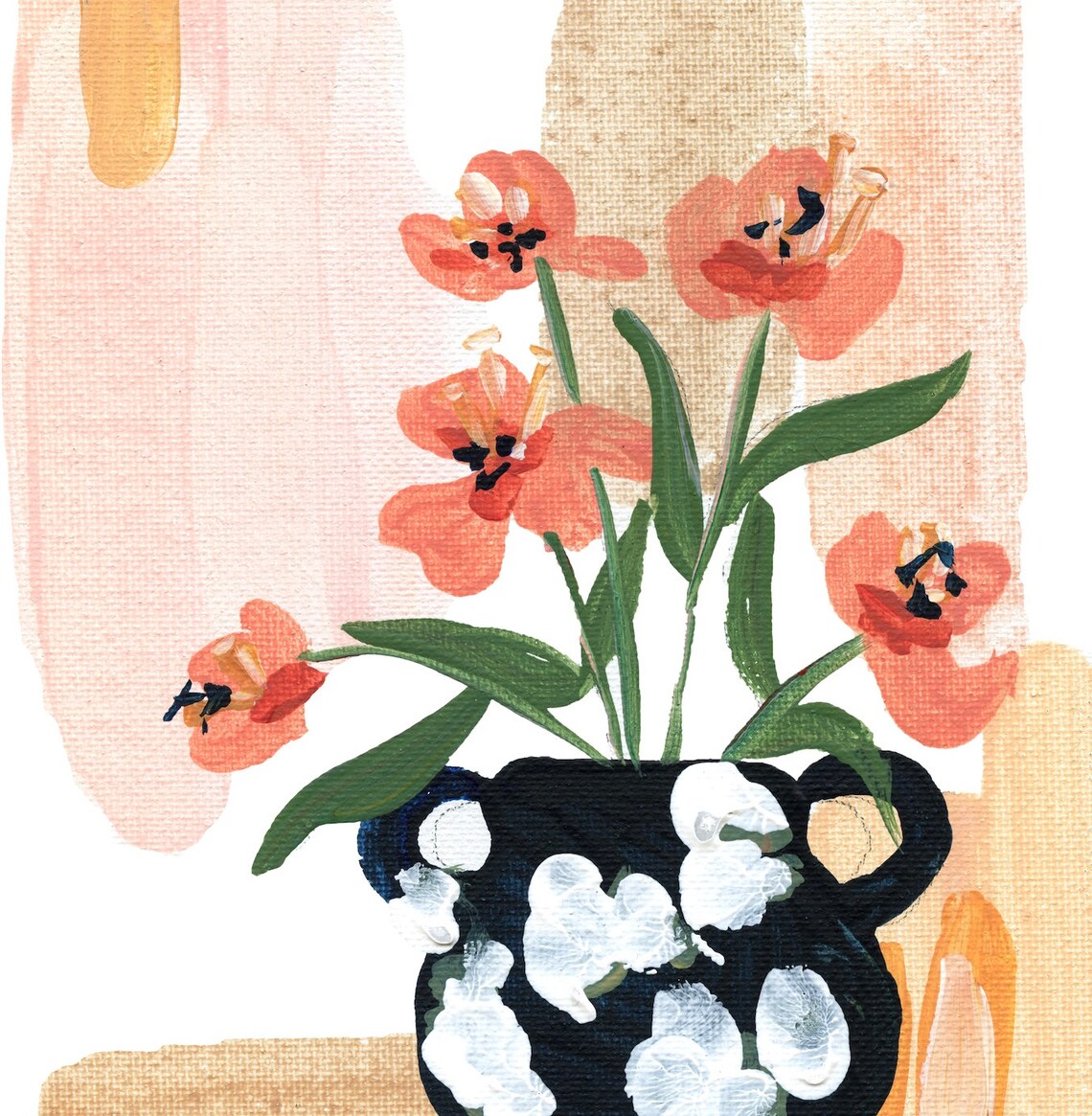 Flowers In A Vase Botanical Art Print, Sabina Fenn - Image 2