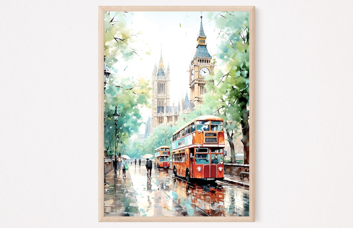 London Housewarming Gift Travel Poster