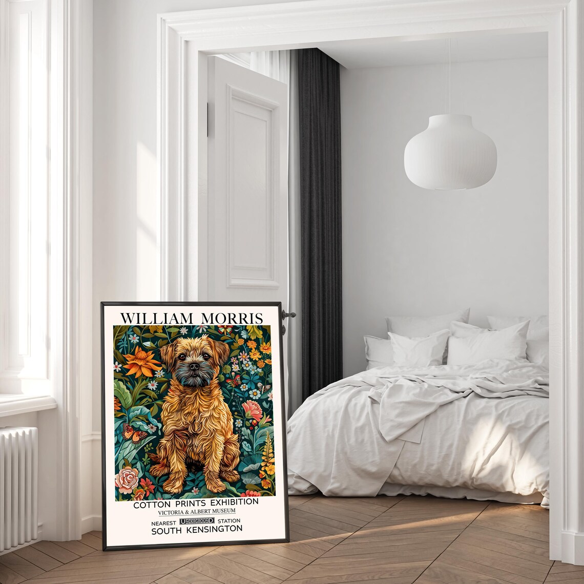 William Morris Dog Print, Vintage Victorian Poster - Image 2
