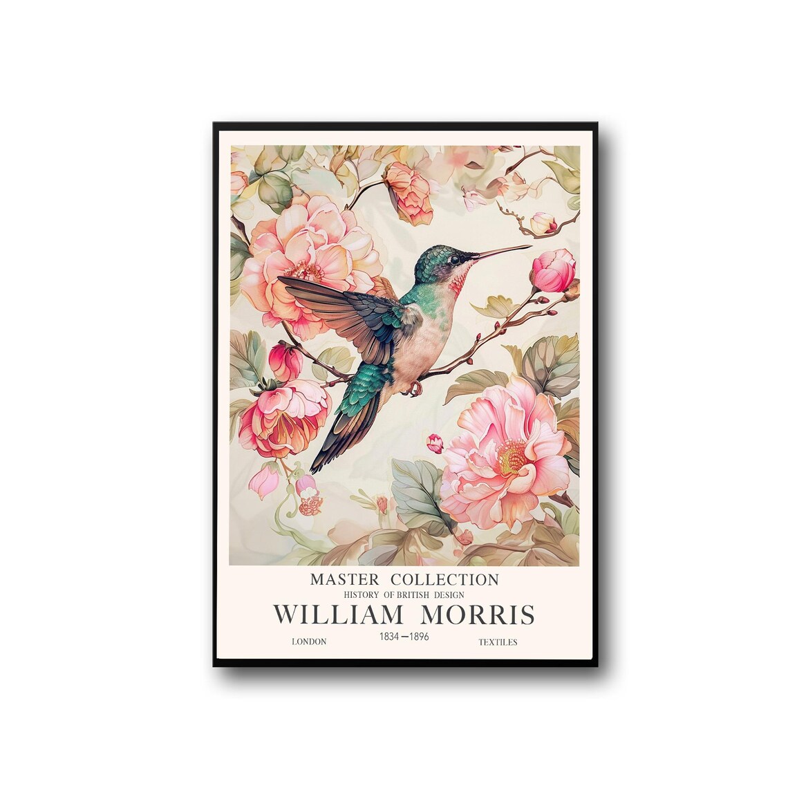 William Morris Humming Bird Vintage Poster Print - Image 2