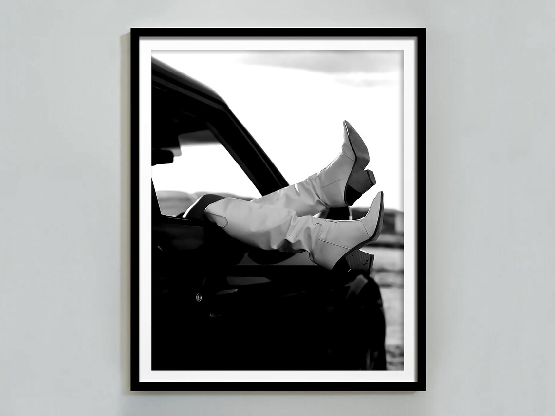 Cowgirl Boots Fashion Photography Art Print