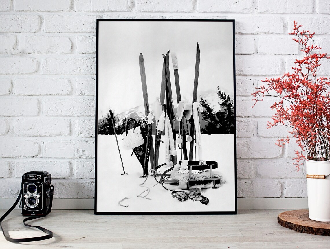 Vintage Apres Ski Poster, Ski Lodge Decor - Image 2