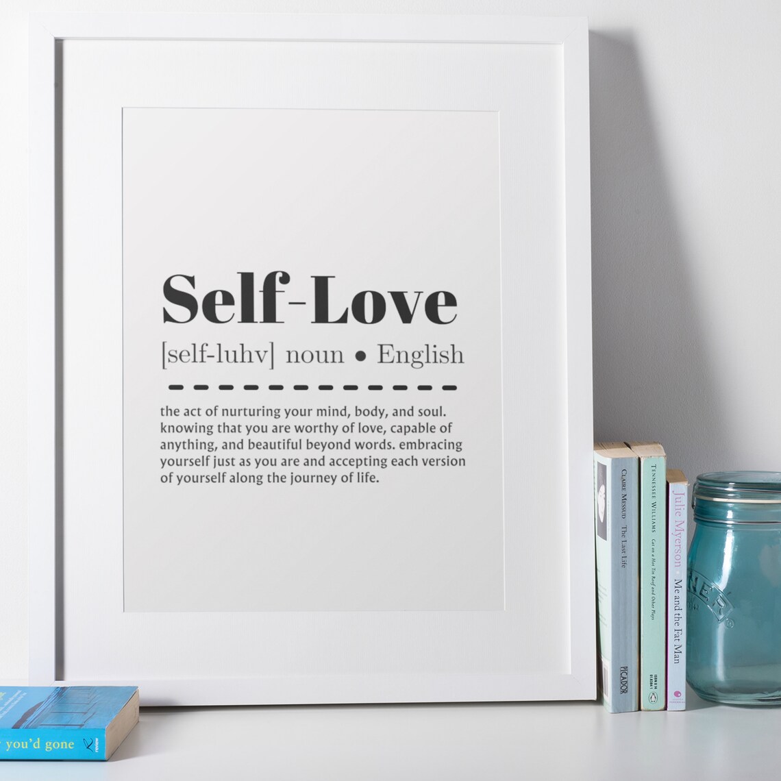 Self-Love Dictionary Definition Self Care Quote Poster for Her - Image 5
