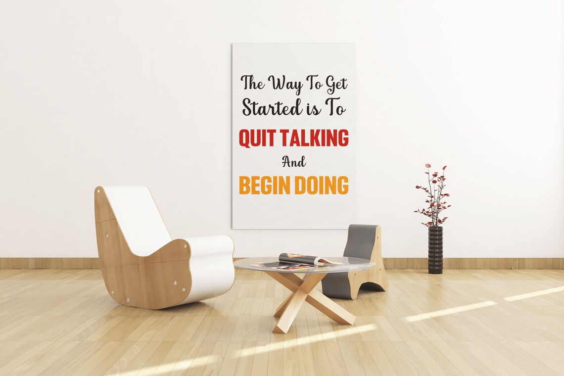 Motivational Quote Art Print, Start Doing Today - Image 9