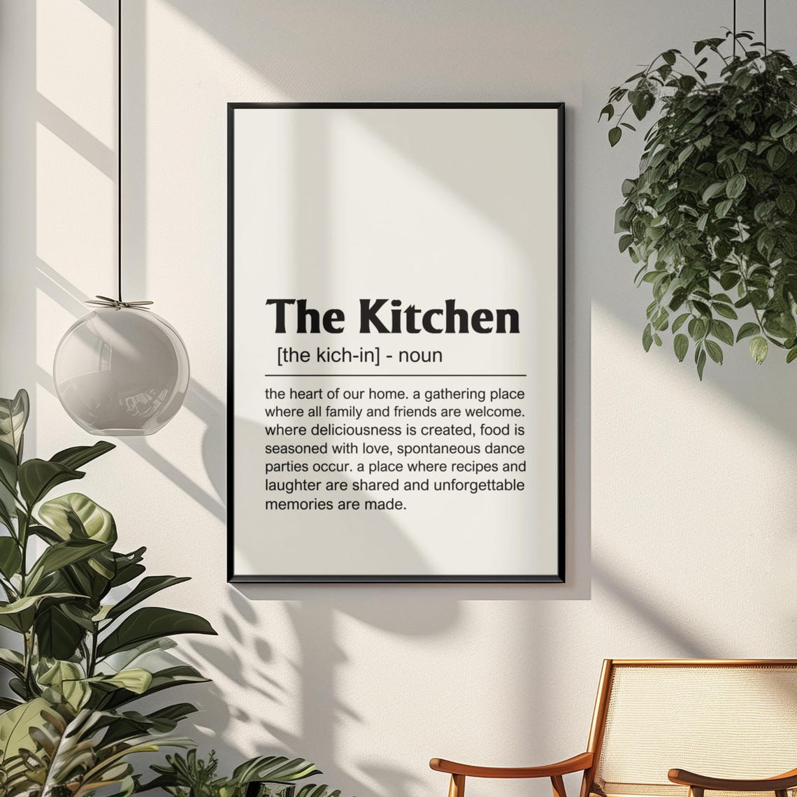 The Kitchen Definition Dictionary Meaning Home Decor Gift Poster - Image 5