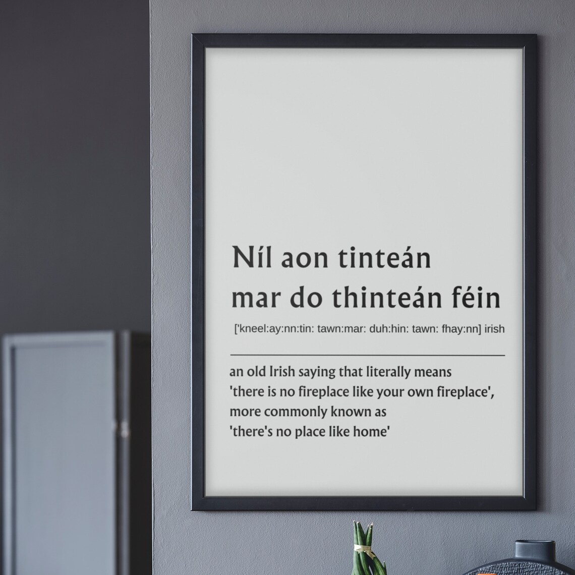 There's No Place Like Home Irish Proverbs Art Print - Image 6