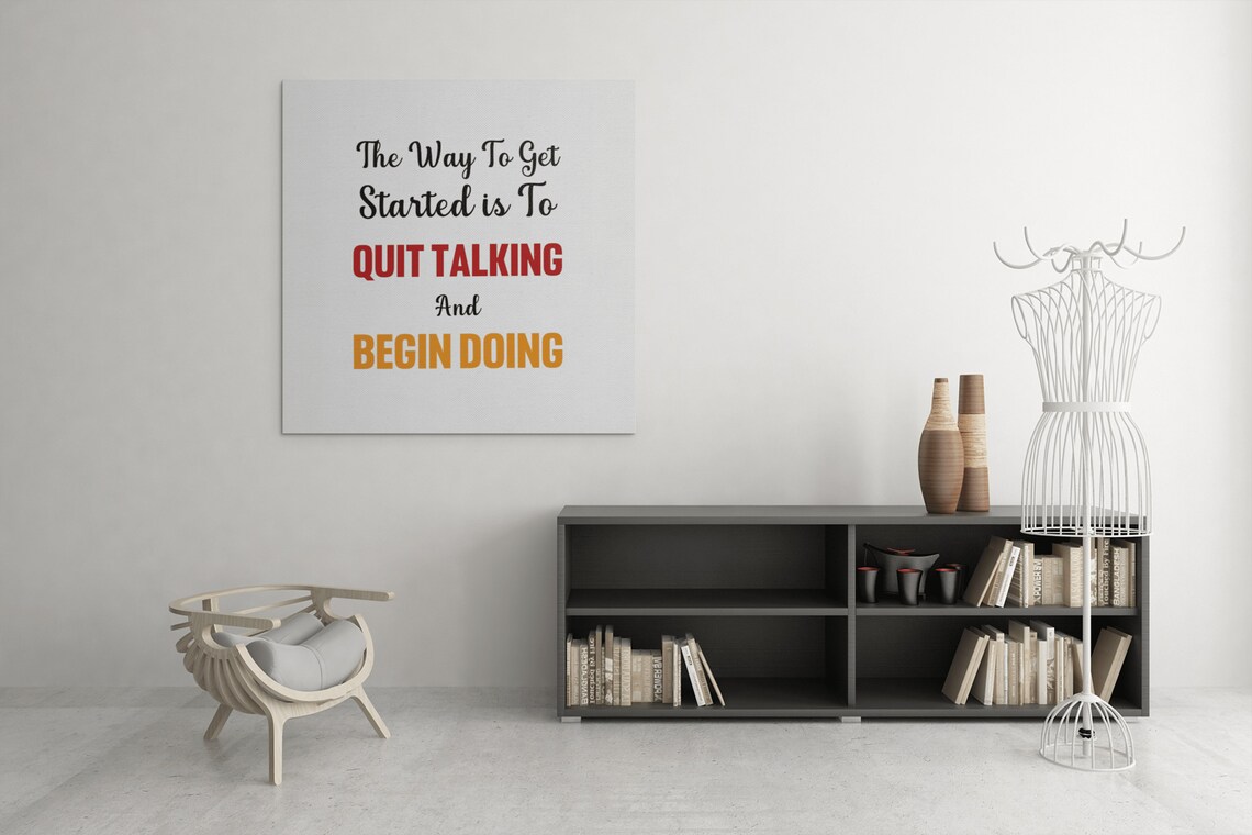 Motivational Quote Art Print, Start Doing Today - Image 2