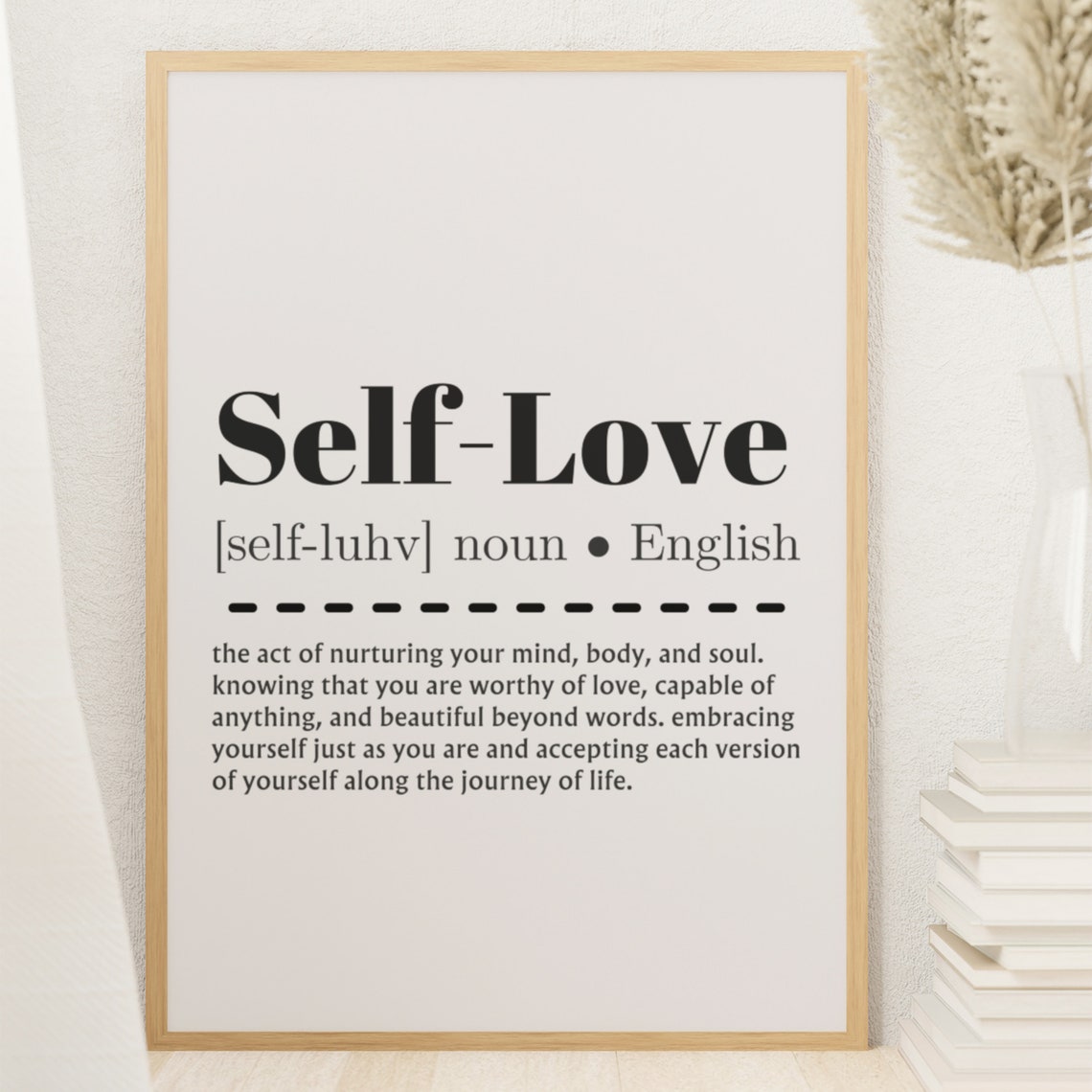 Self-Love Dictionary Definition Self Care Quote Poster for Her - Image 7
