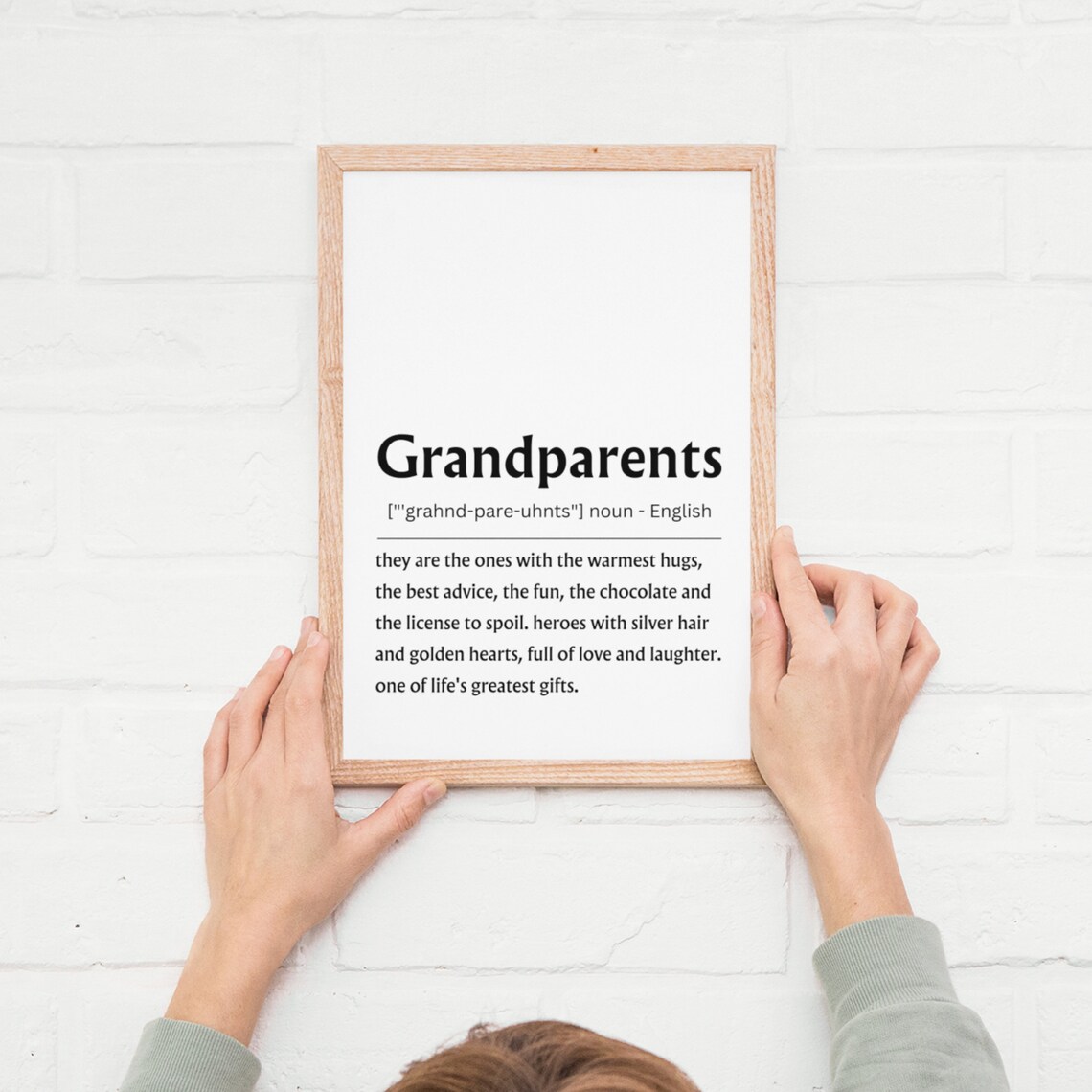 Grandparents Definition Personalized Gift Print - Image 2