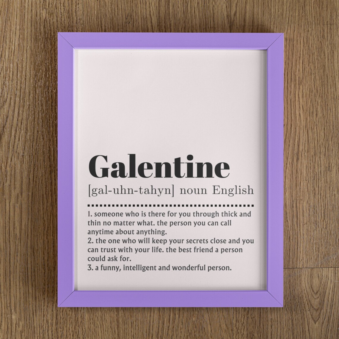 Galentine Definition Poster, Friendship Gift For Friends - Image 10