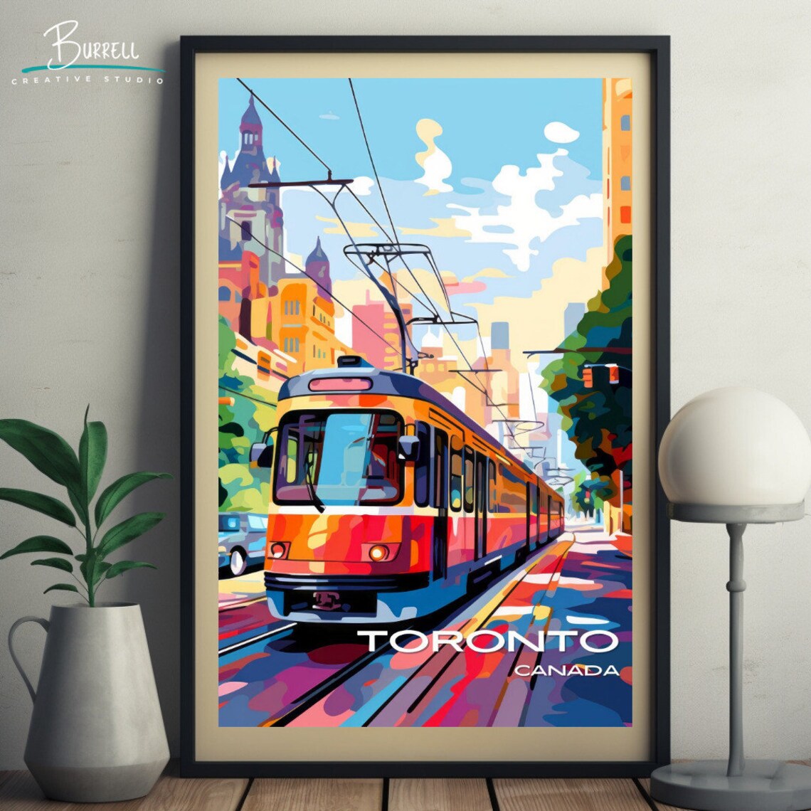 Toronto Ontario Streetcar Travel Poster Art Print - Image 5