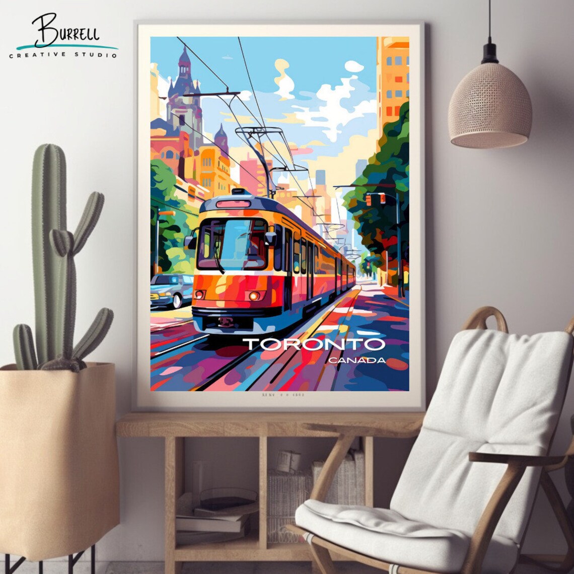 Toronto Ontario Streetcar Travel Poster Art Print - Image 2