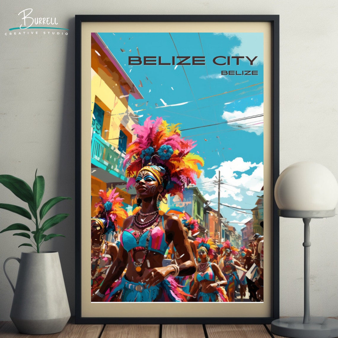 Belize City Belize Carnival Travel Poster Wall Art Poster Print - Image 5