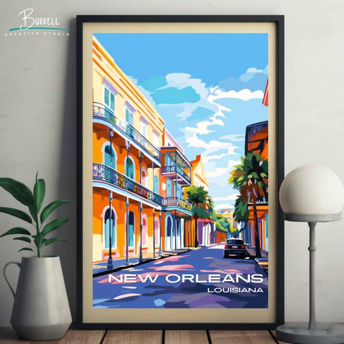 New Orleans Louisiana French Quarters Travel Poster - Image 5