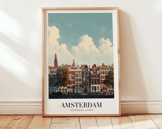 Amsterdam Personalized Gift Poster Print