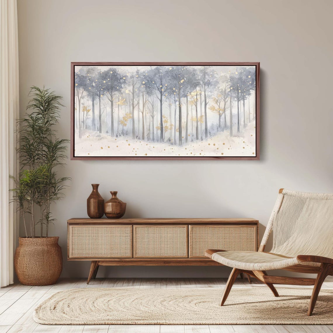 Aspen Trees - Winter Scene Art Print - Image 3