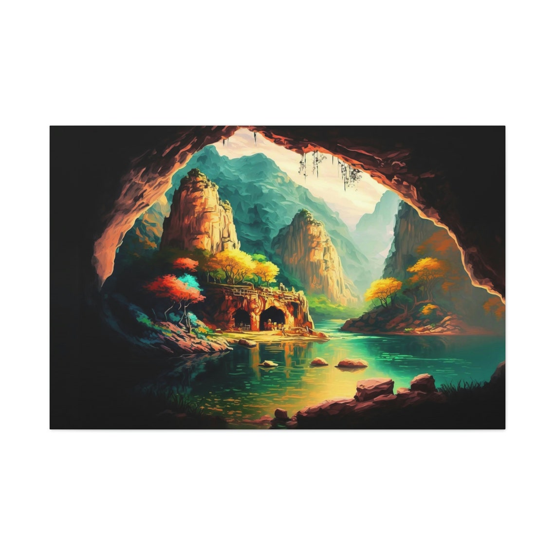 Caves - Abstract Modern Art Print