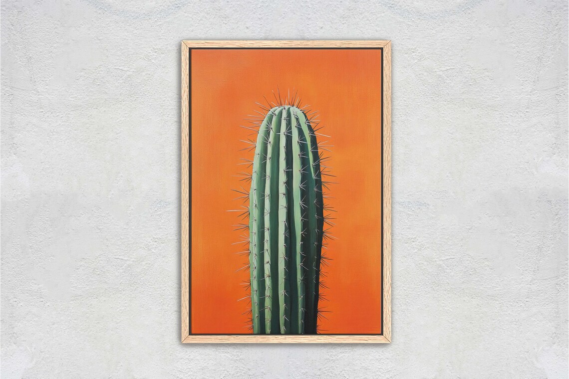 Lone Cactus Desert Decor, Southwest Art Print - Image 2