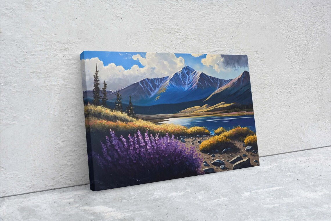 Mount Elbert Colorado Mountain Landscape Art Print - Image 2