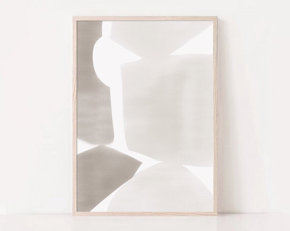 Neutral Abstract Print Abstract Minimalist Print Beige White Print Modern Abstract Art Modern Print Boho Decor Abstract Prints