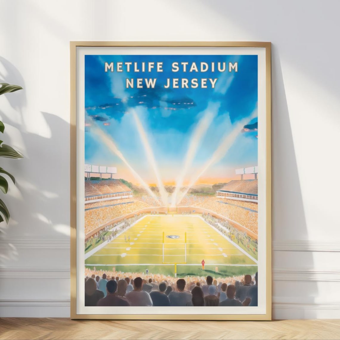 Metlife Stadium Print, New Jersey Football Arena