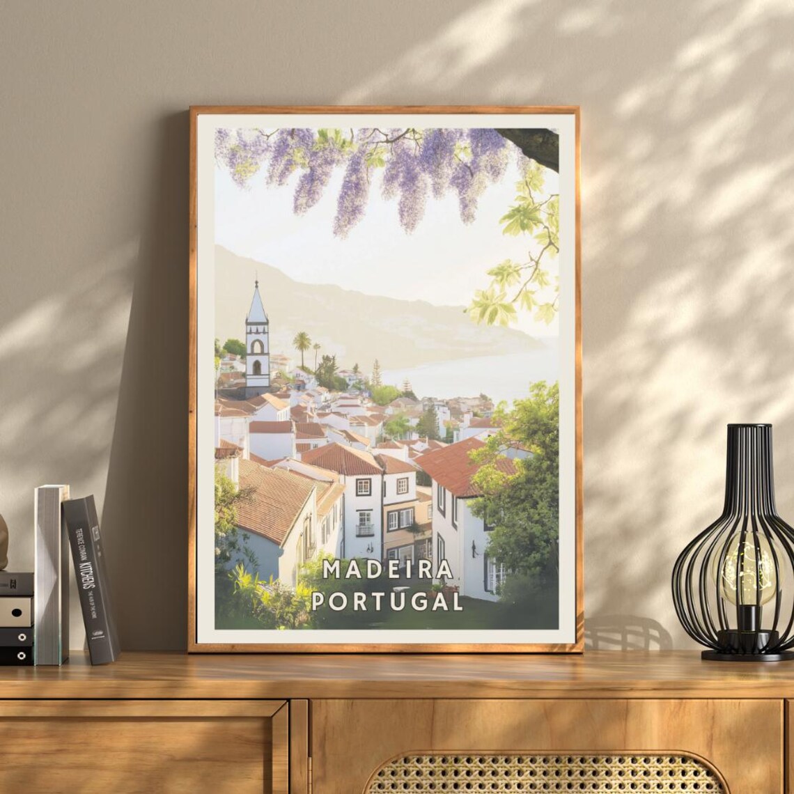 Madeira Portugal Poster Coastal Village Wall Art European Travel Print Atlantic Island Decor Portuguese Architecture Landscape Art - Image 3