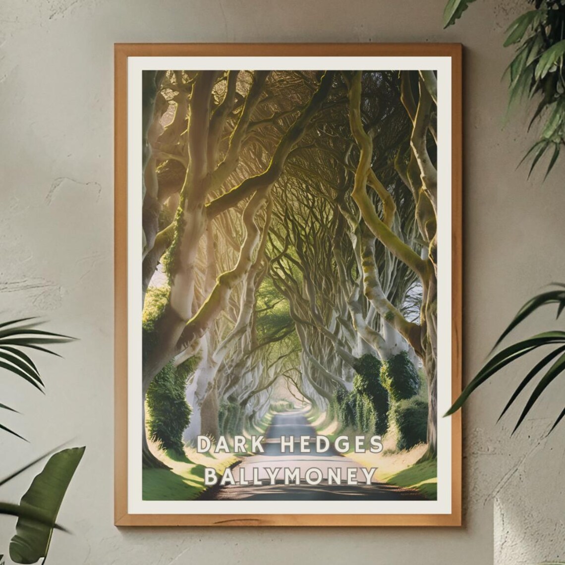 Dark Hedges Ireland, Scenic Tree Avenue Art Print - Image 2