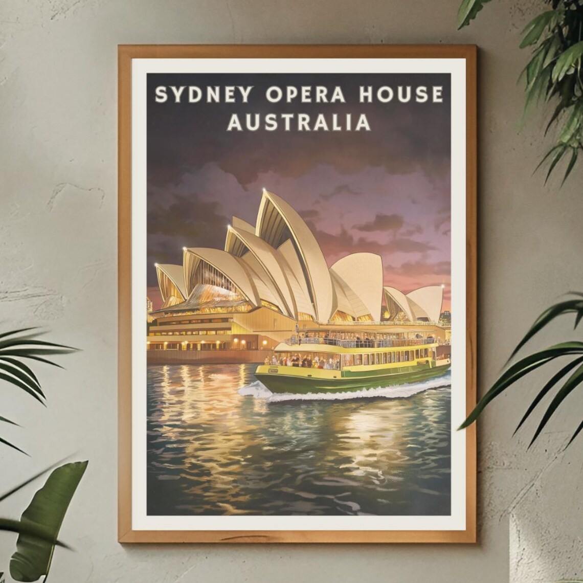 Sydney Opera House, Australia Harbor Travel Poster - Image 2