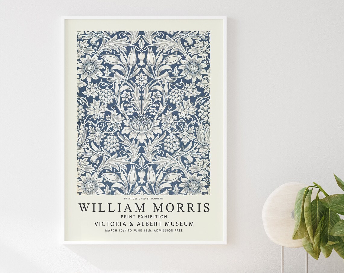 William Morris Vintage Floral Wall Art Print - Image 2