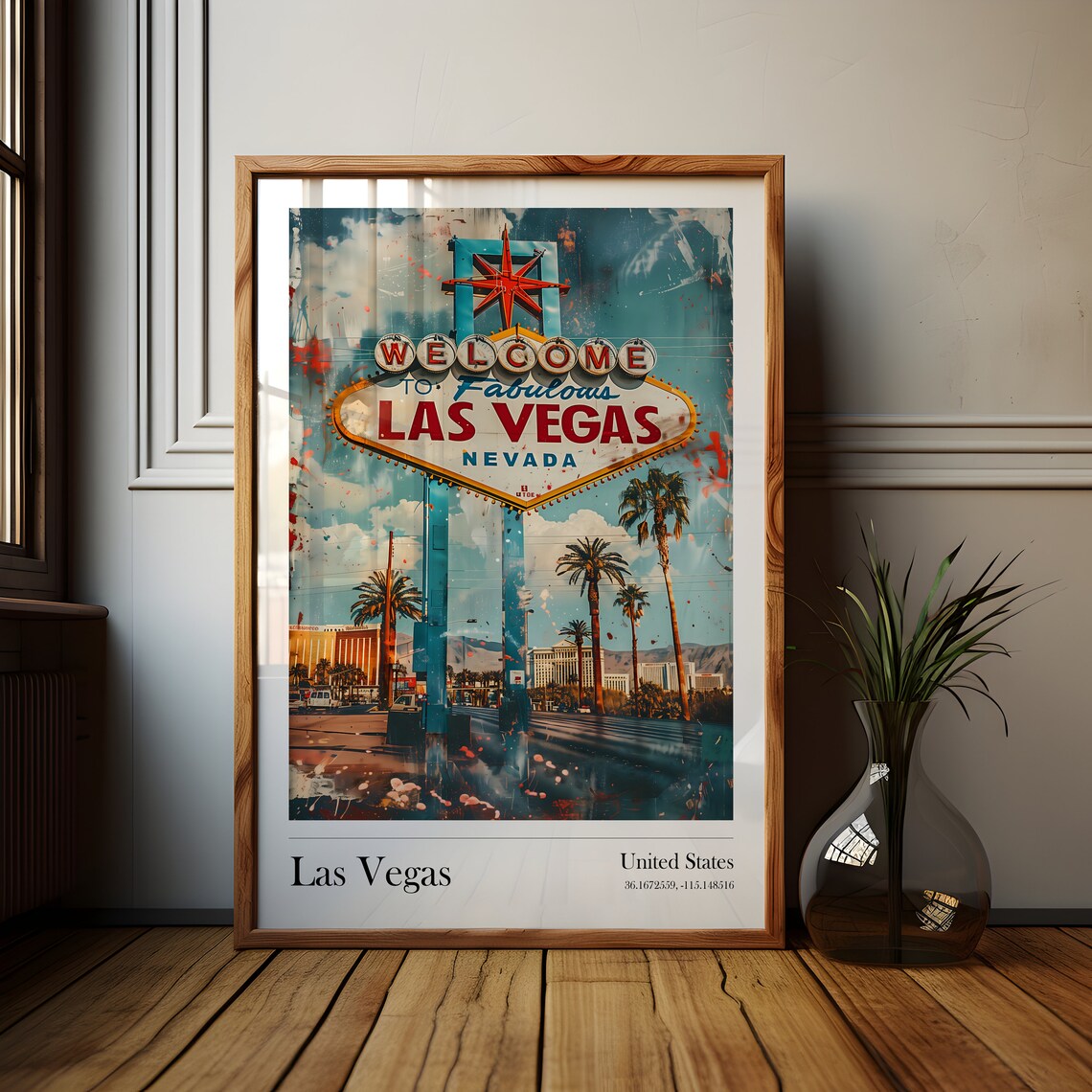 Las Vegas Nevada, Housewarming Gift Poster