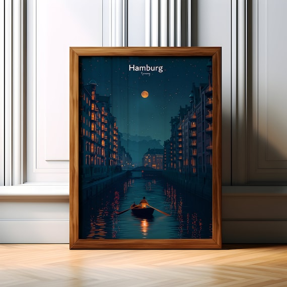 Hamburg Speicherstadt - Vintage Travel Poster