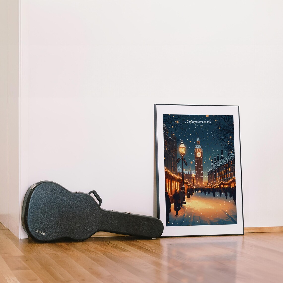 Christmas In London, Great Britain Travel Poster - Image 5