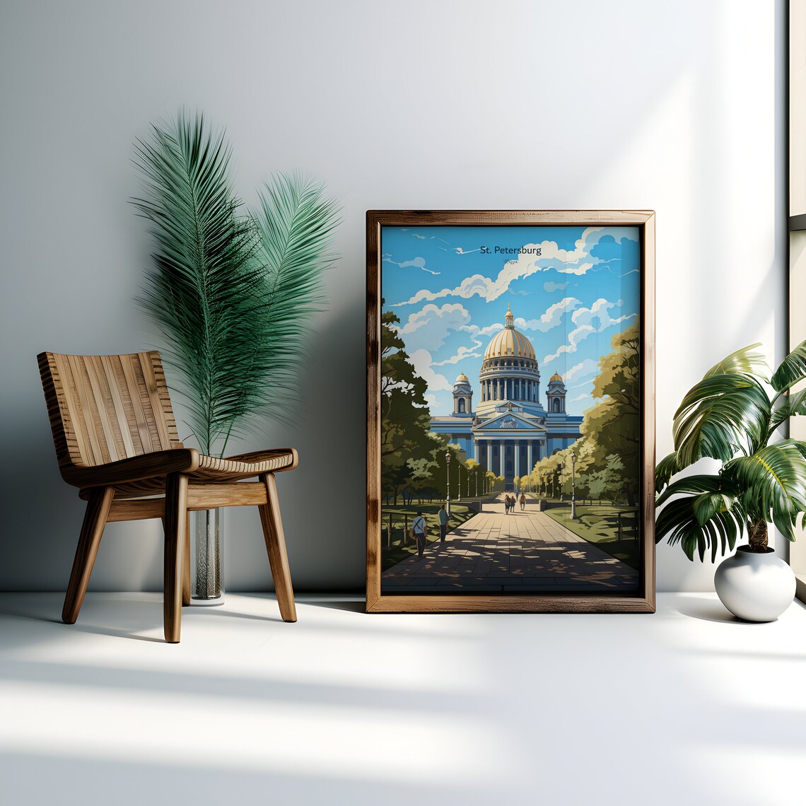 St Petersburg Travel Poster, Russia Housewarming Gift - Image 2