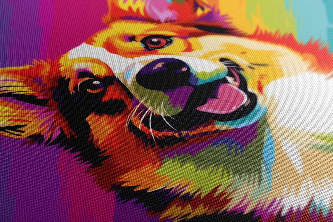 Corgi Dog Contemporary Wall Art Print, Dog Lovers - Image 2