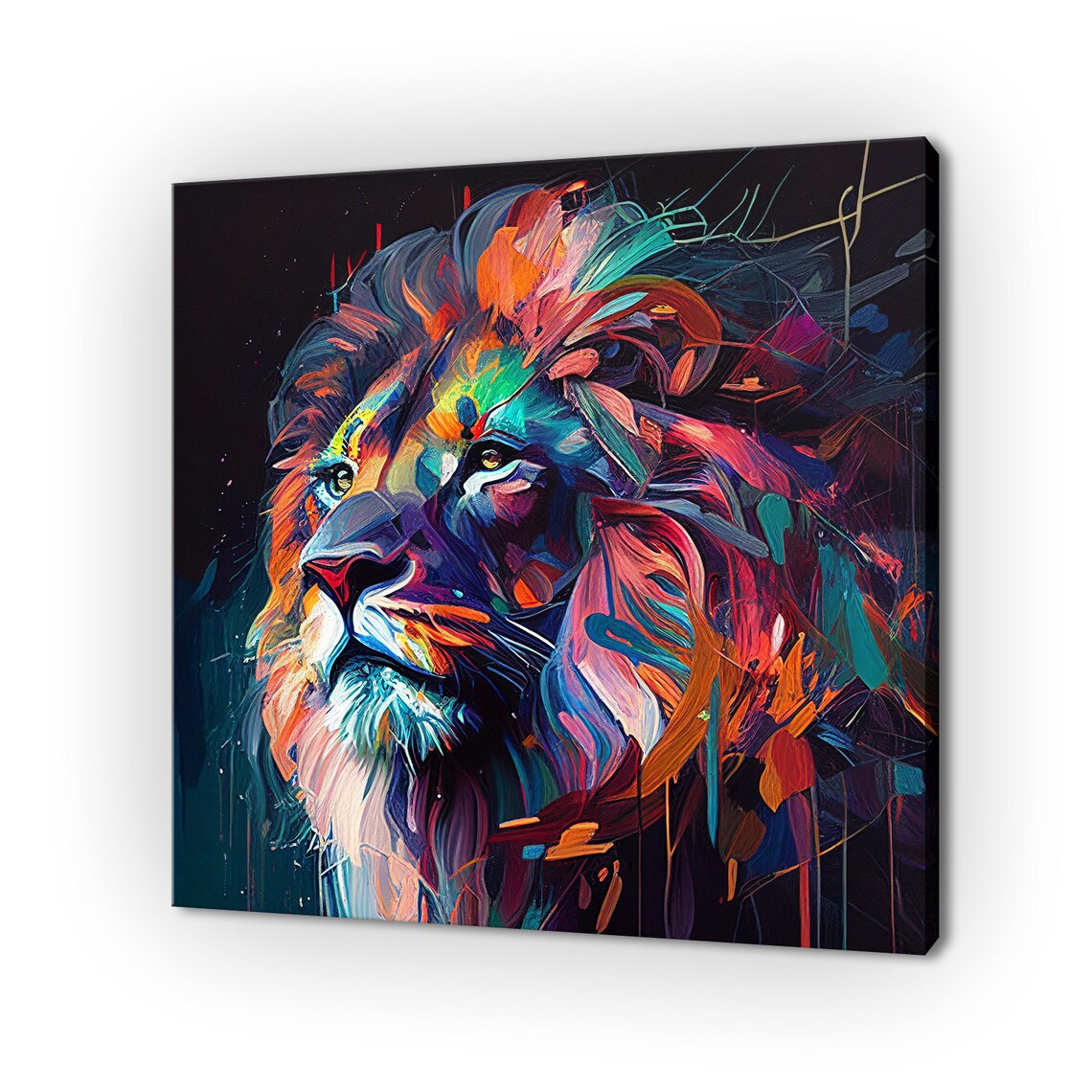 Abstract Lion Art Print, Customised Home Decor