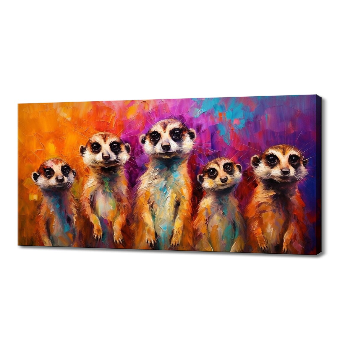 Meerkats Wall Art Print, Animal Room Decor Poster