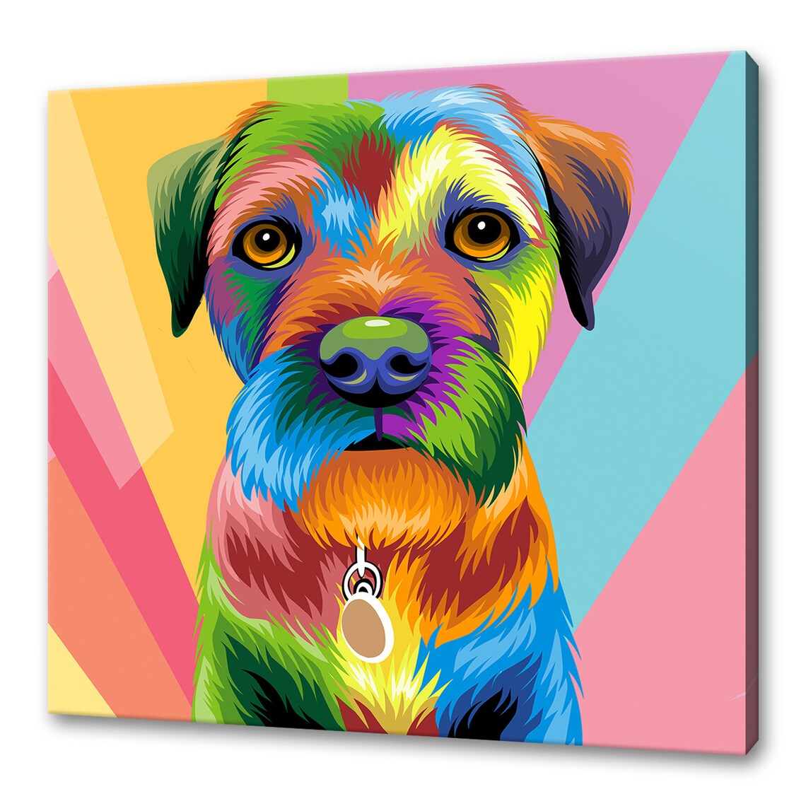 Custom Border Terrier Art Print, Dog Wall Decor