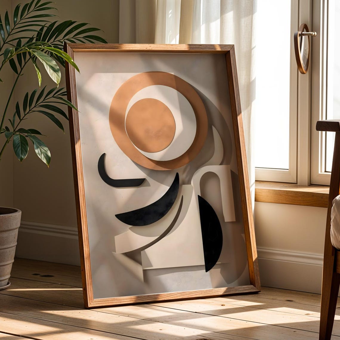 Geometric Abstract Minimalist Art Print