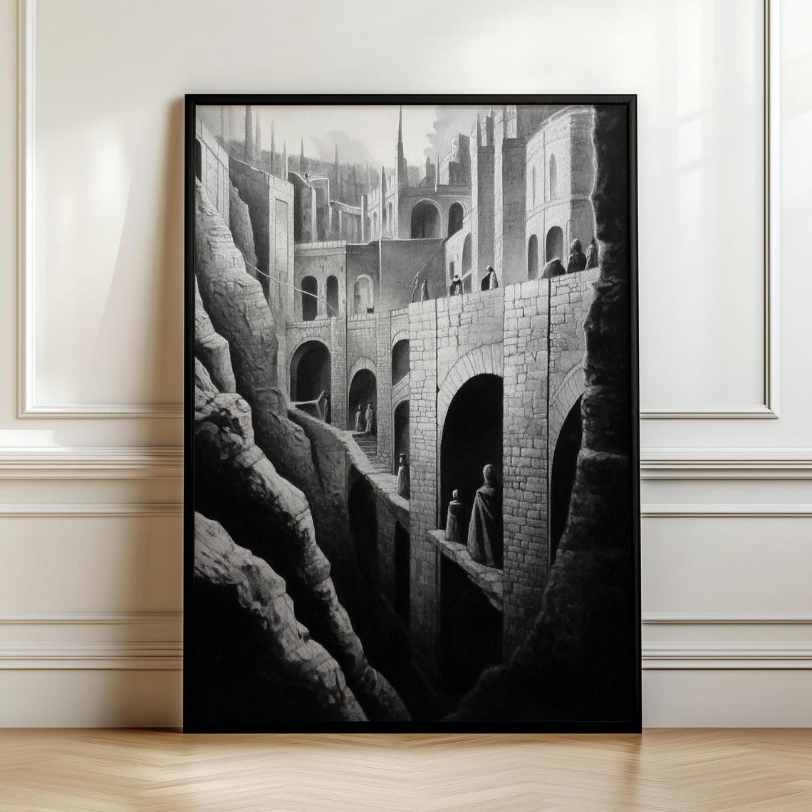 Moody Fantasy Dark Wall Hanging Masculine Wall Art Art Hyperbeast Decor Over Bed Wall Art