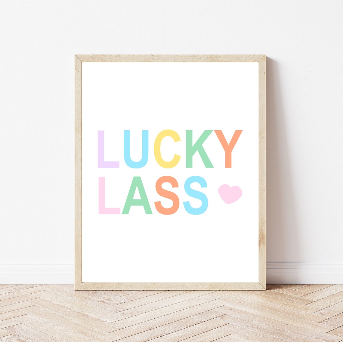 Lucky Lass St. Pattys Day Kids Art Print