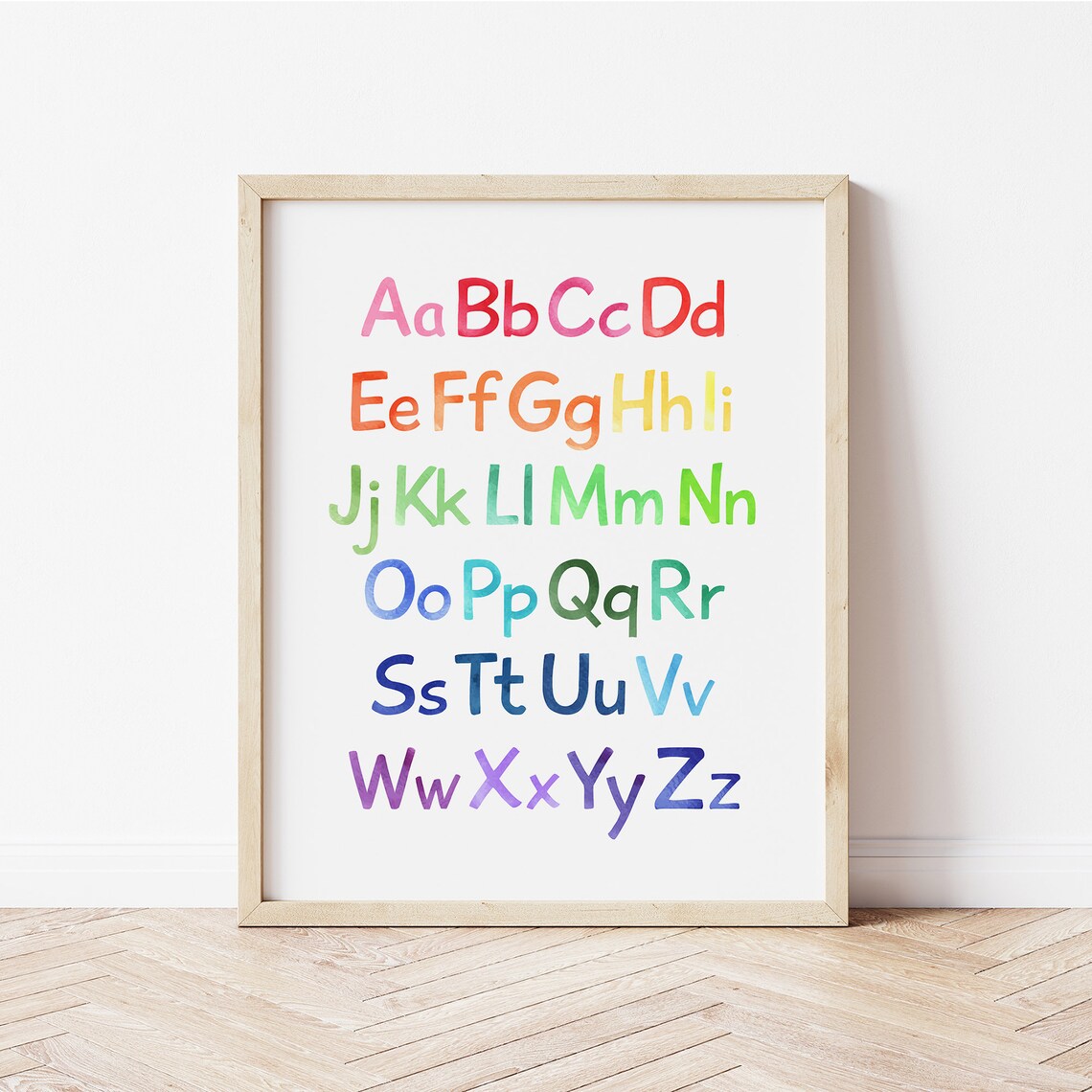 Rainbow Alphabet Poster, Preschool Classroom Decor - Image 3
